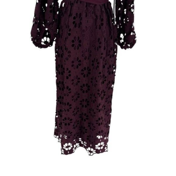 Tuckernuck NEW Merlot Lace Calliope Long Sleeve Chic Maxi Dress Size XL - Picture 7 of 12